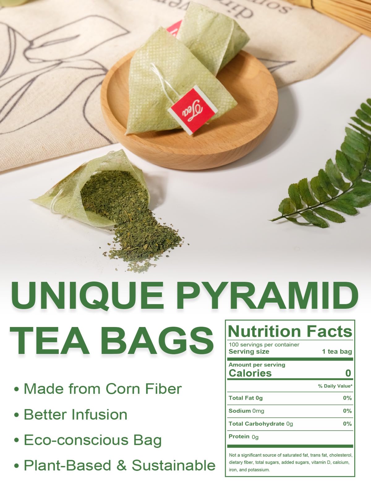 TeeLux Matcha Green Tea Bags - Larawan 2